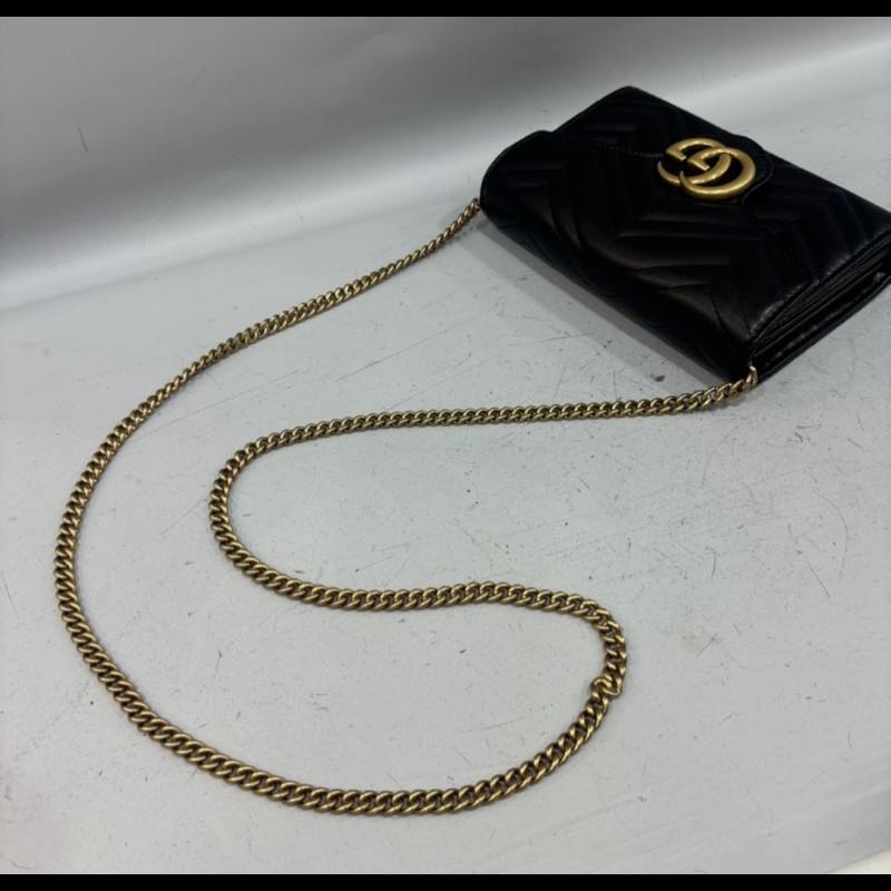 Gucci 古馳 GG Marmont 鏈條包 Woc-2
