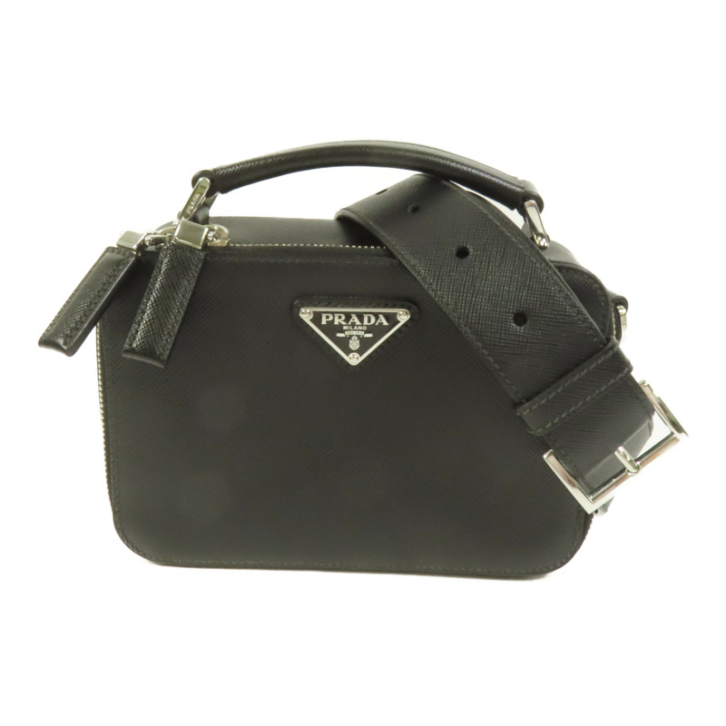 PRADA Saffiano皮革2way Shoulder Bag手挽肩背兩用袋-0