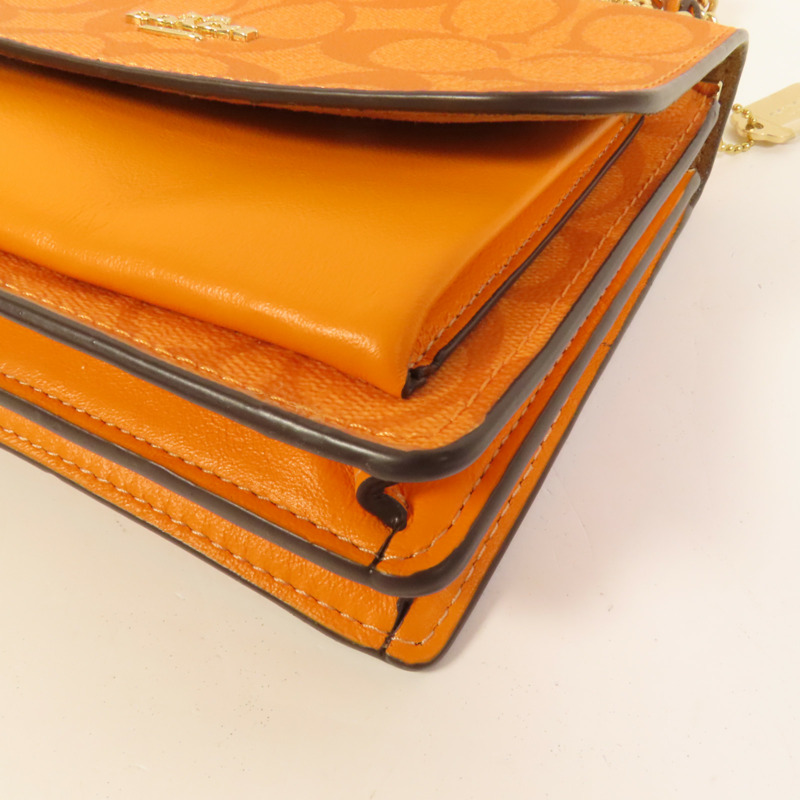 COACH 塗層帆布Mini Klare肩背袋-11