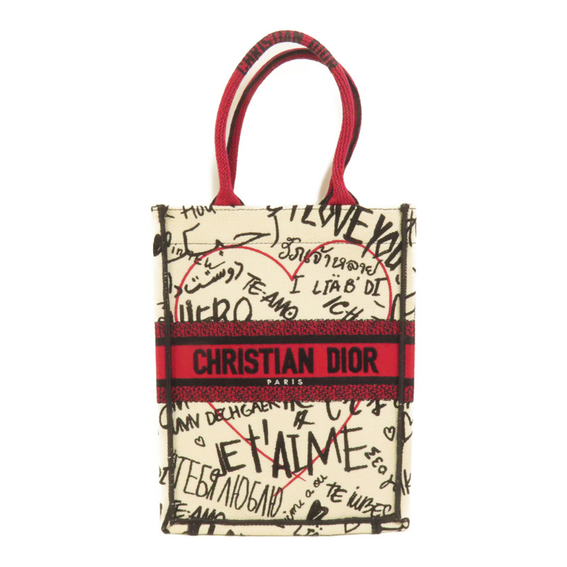 Dior 帆布Book Tote Vertical手挽袋-0