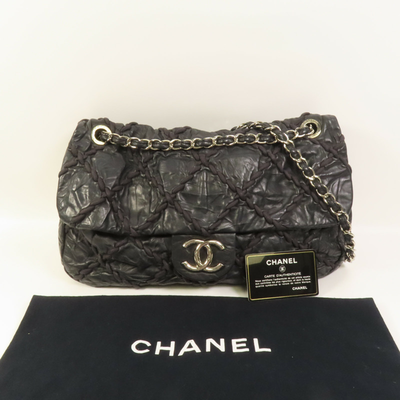 CHANEL 牛皮皮革Chain Shoulder肩背袋-10