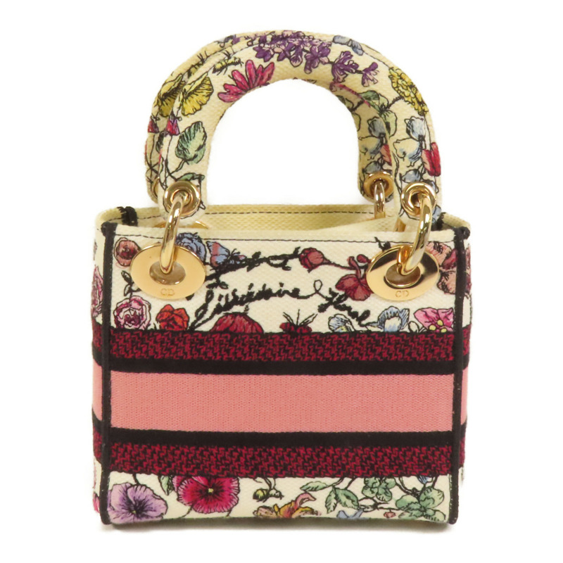 Dior 帆布Mini Lady D-Lite手挽肩背兩用袋-1