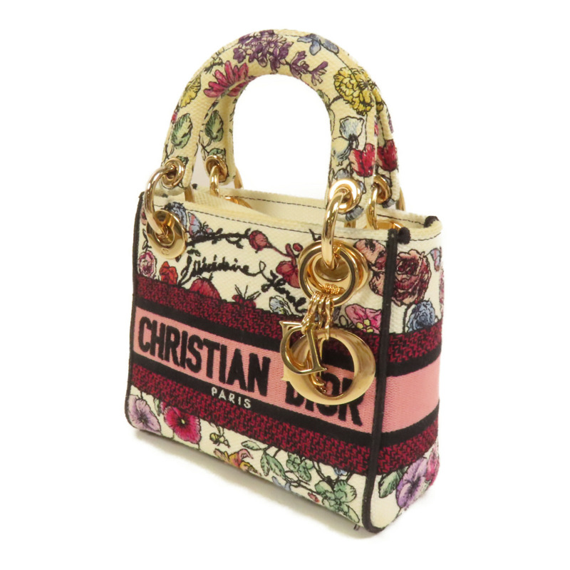 Dior 帆布Mini Lady D-Lite手挽肩背兩用袋-2