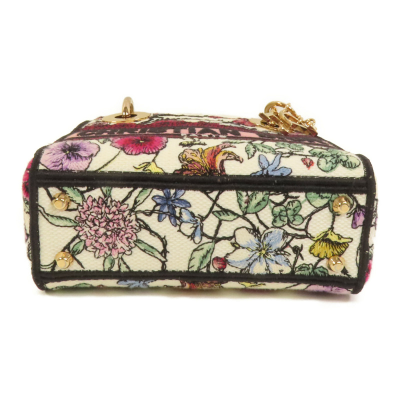 Dior 帆布Mini Lady D-Lite手挽肩背兩用袋-3