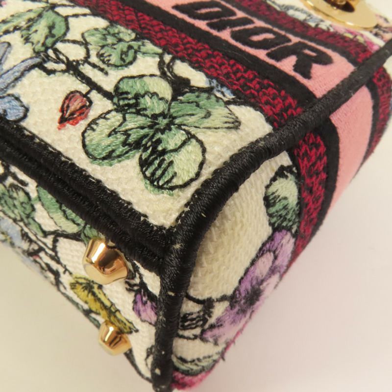 Dior 帆布Mini Lady D-Lite手挽肩背兩用袋-13