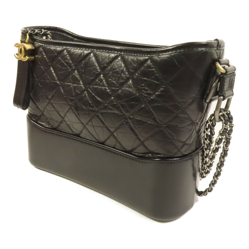 CHANEL 牛皮皮革Gabrielle Medium鏈帶肩背袋-2