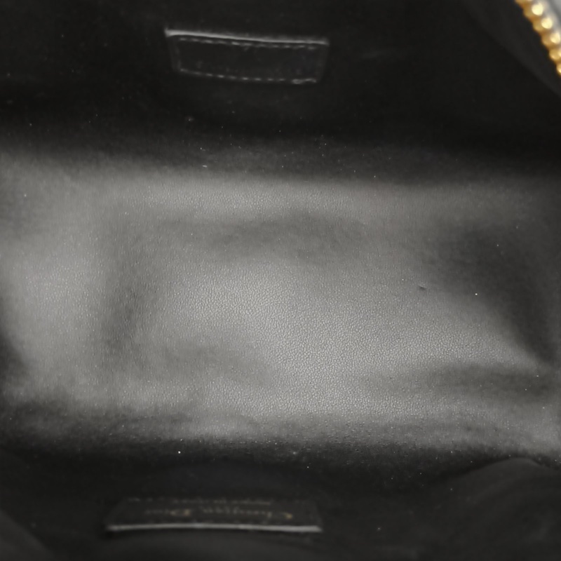 DIOR DiortravelNomad飯盒包中號黑色牛皮金扣藤格紋-5