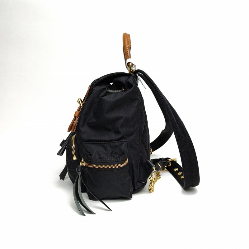 Burberry TheRucksack軍旅雙肩包小號黑色尼龍-1