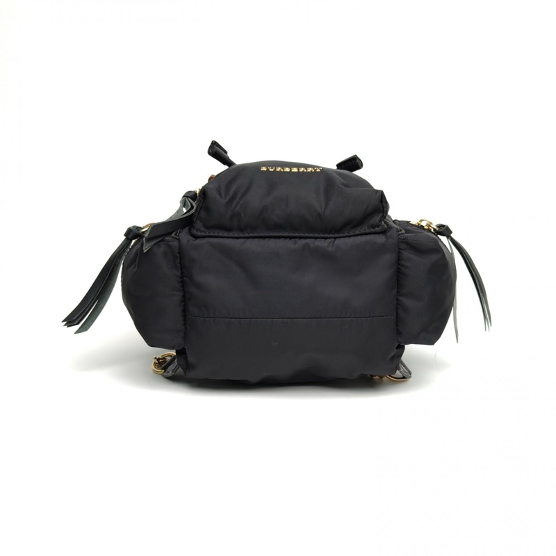 Burberry TheRucksack軍旅雙肩包小號黑色尼龍-3