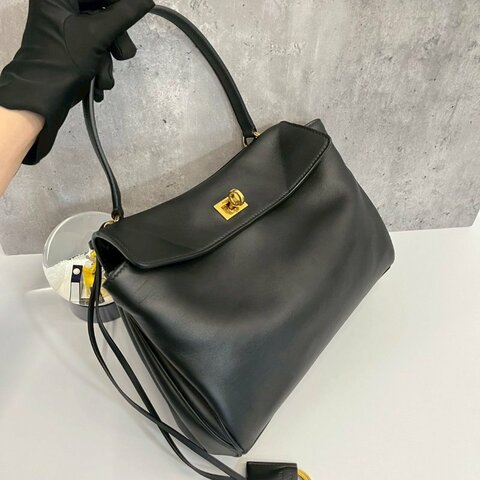 BALENCIAGA巴黎世家 Rodeo 黑金小號