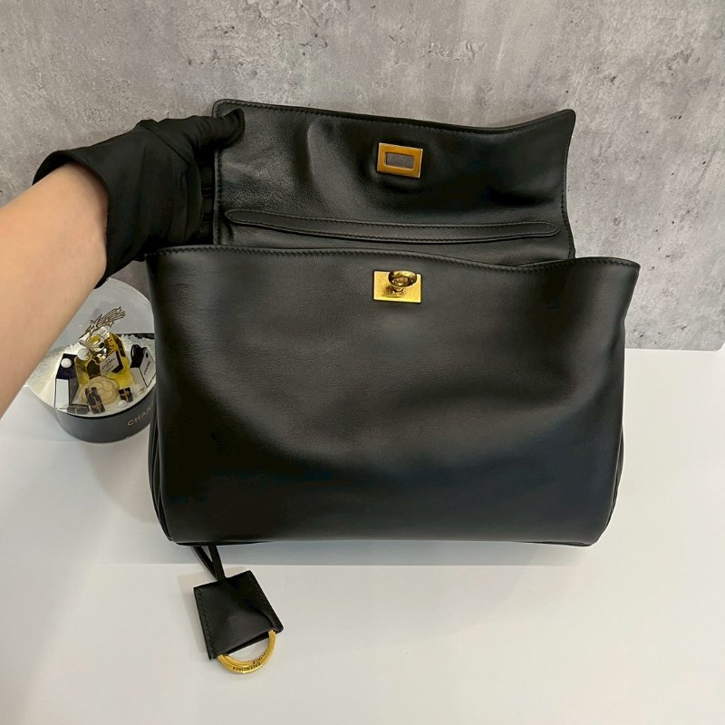 BALENCIAGA巴黎世家 Rodeo 黑金小號-7