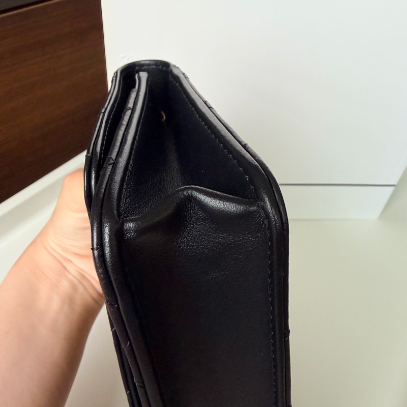 香奈兒Chanel 2.55 經典款黑金WOC(黑色、金釦)晶片款-8