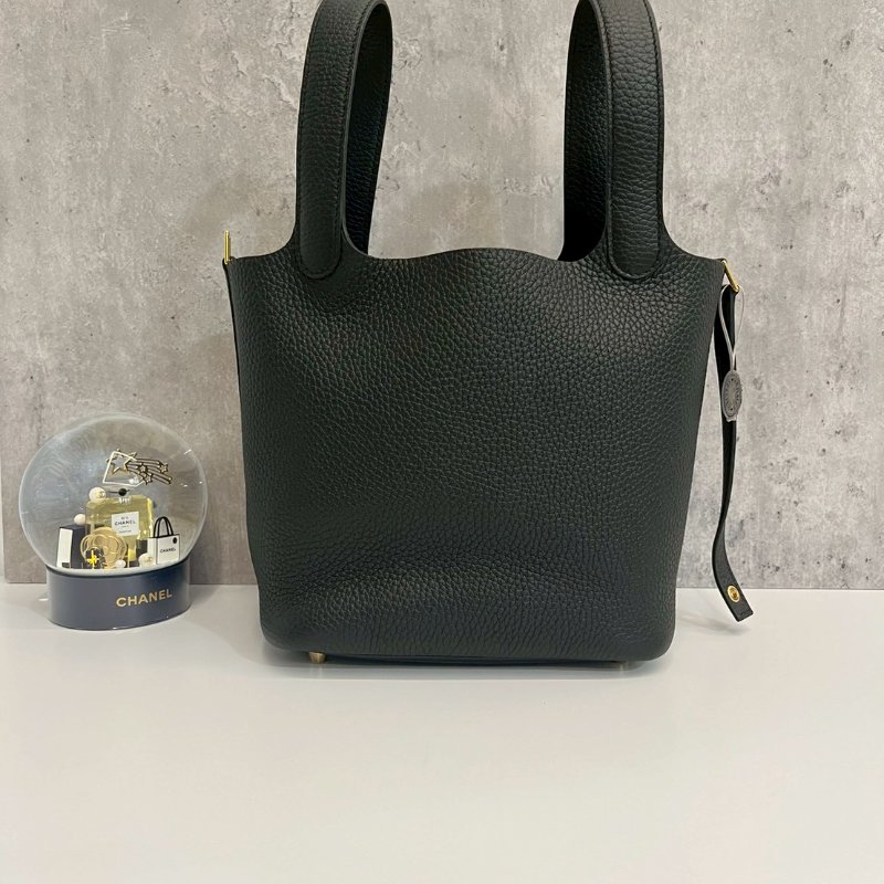 Hermes Picotin菜籃子18 黑金G刻 全新全配-1