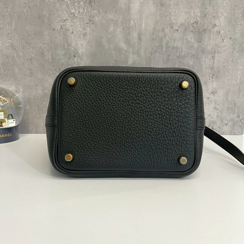 Hermes Picotin菜籃子18 黑金G刻 全新全配-5