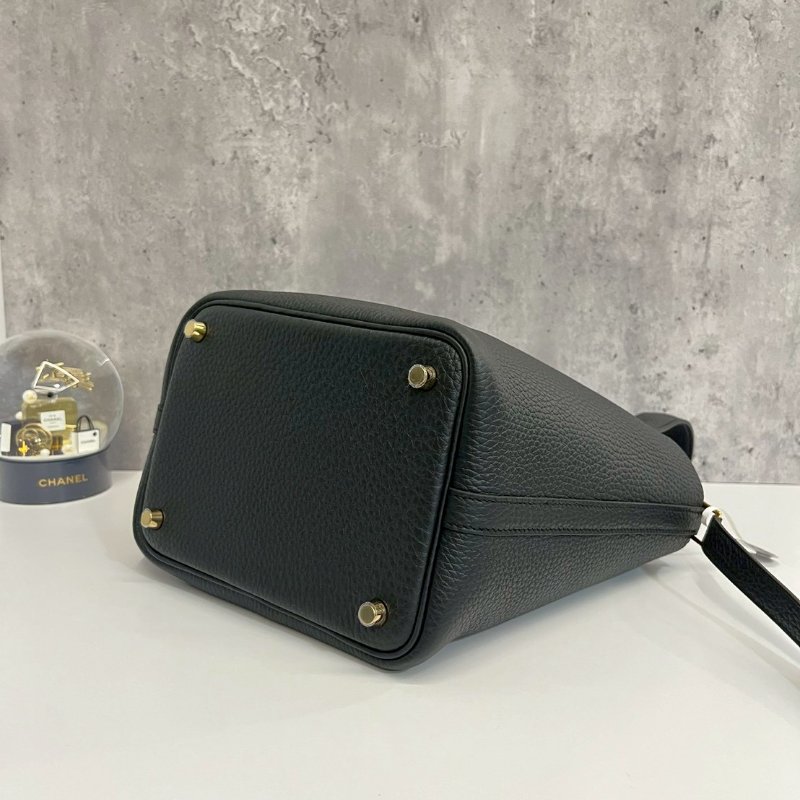 Hermes Picotin菜籃子18 黑金G刻 全新全配-6