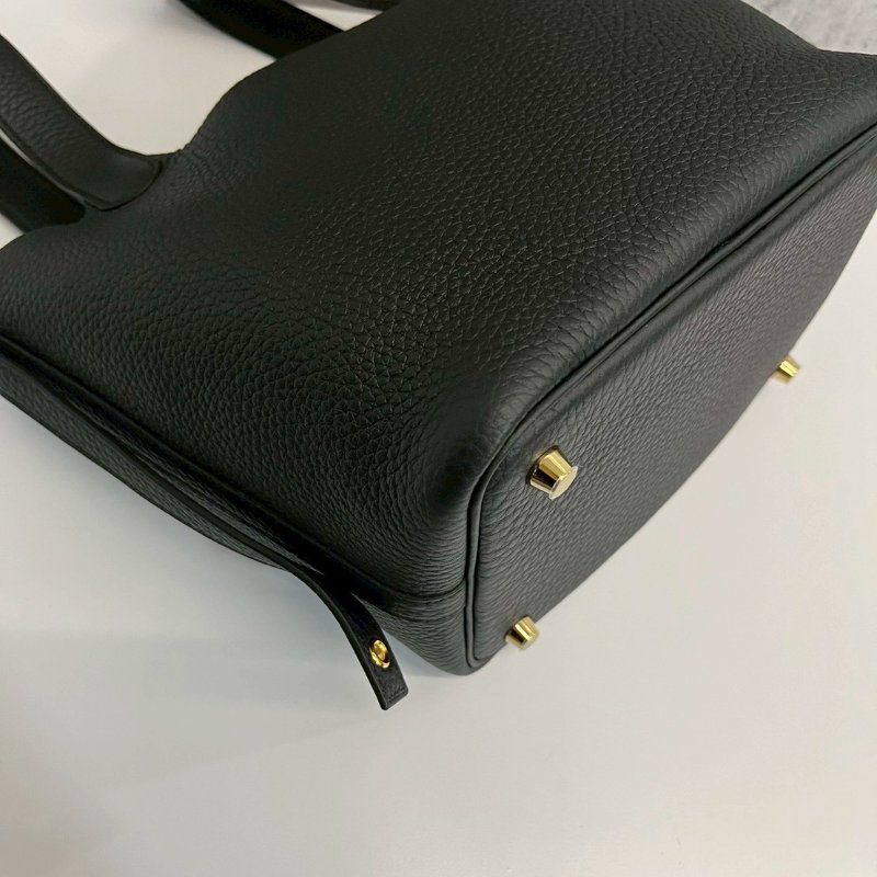Hermes Picotin菜籃子18 黑金G刻 全新全配-10
