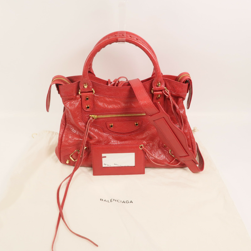 BALENCIAGA 牛皮皮革City手挽肩背兩用袋-9