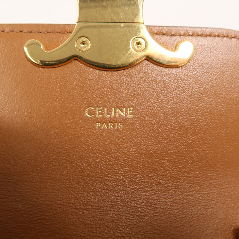 CELINE 塗層帆布Mini Claude肩背袋-6
