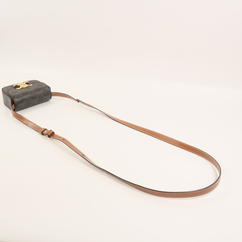 CELINE 塗層帆布Mini Claude肩背袋-8