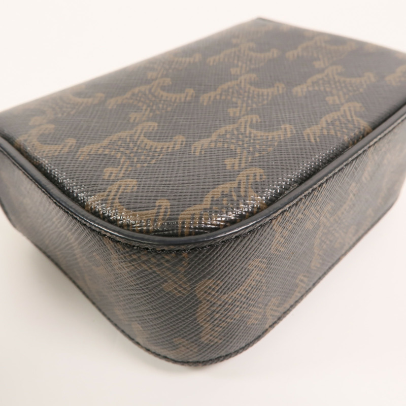 CELINE 塗層帆布Mini Claude肩背袋-12