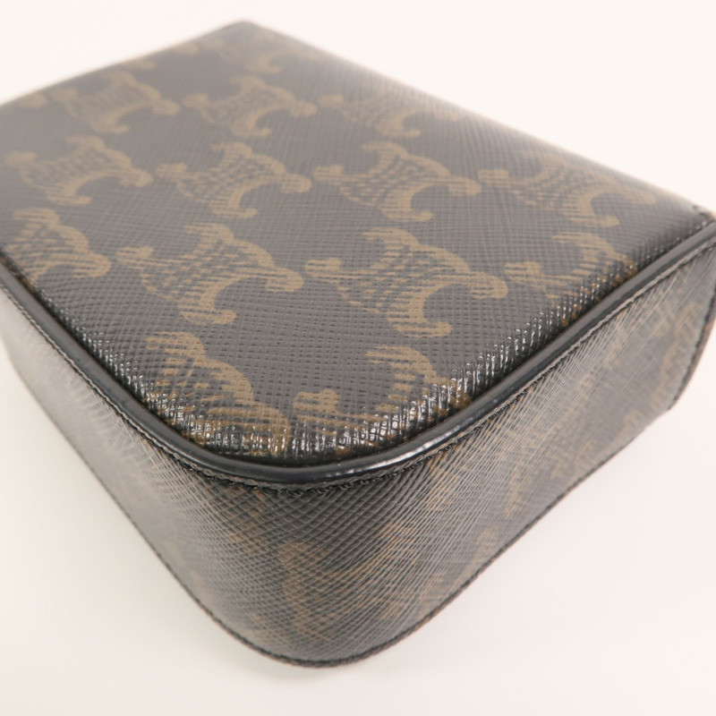 CELINE 塗層帆布Mini Claude肩背袋-13