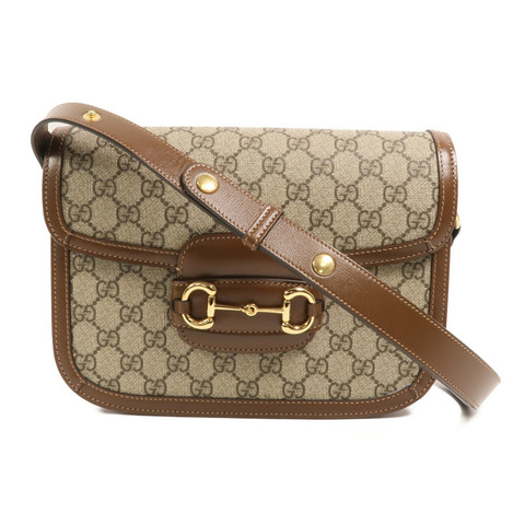 GUCCI 塗層帆布Horsebit1955肩背袋