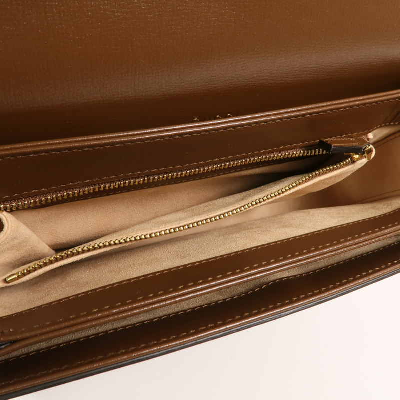 GUCCI 塗層帆布Horsebit1955肩背袋-4