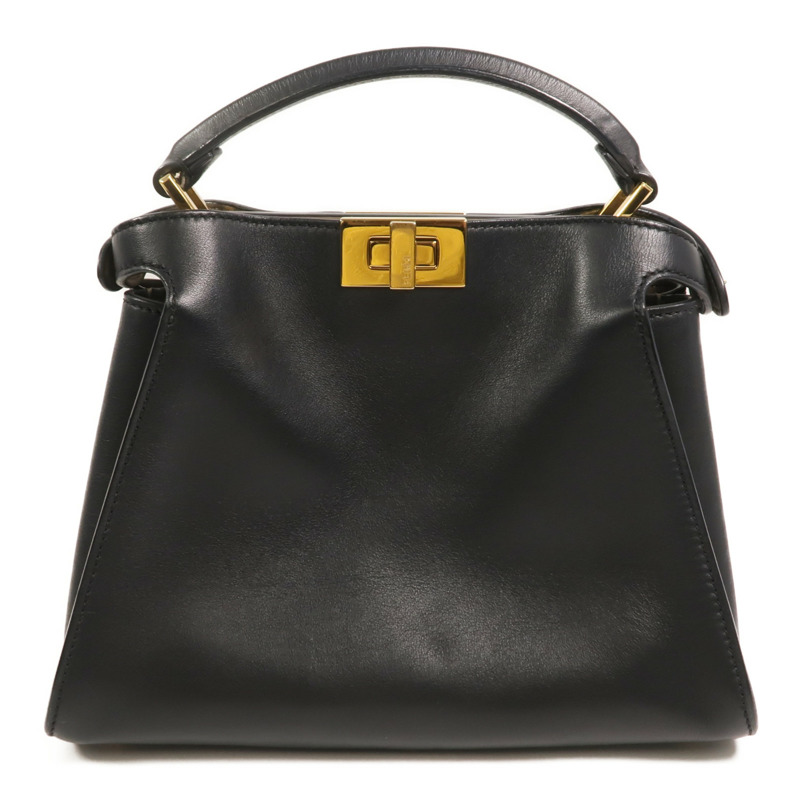 FENDI 牛皮皮革Peekaboo Small手挽肩背兩用袋-1