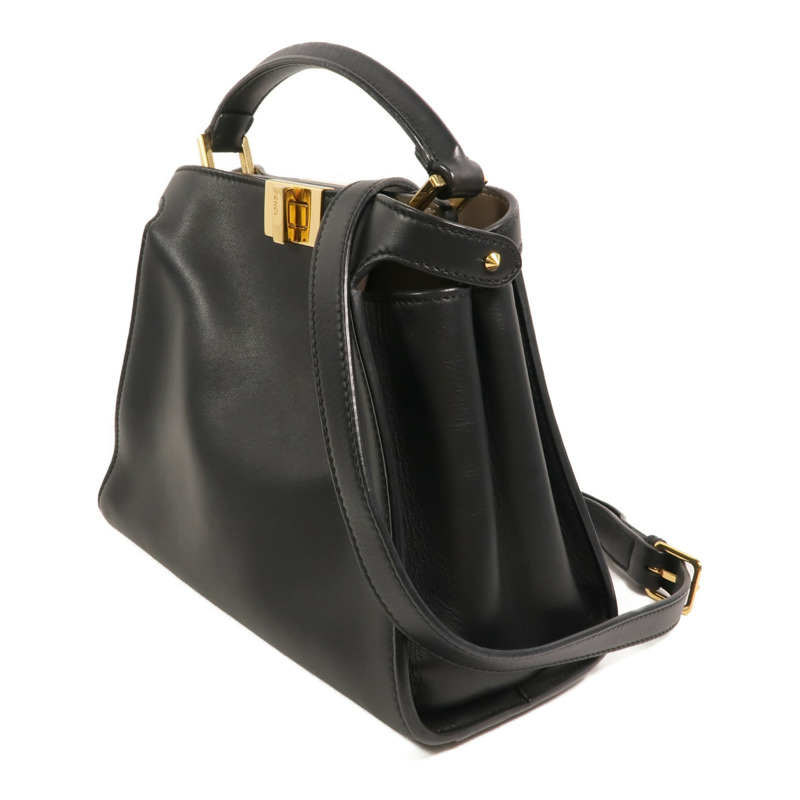 FENDI 牛皮皮革Peekaboo Small手挽肩背兩用袋-2