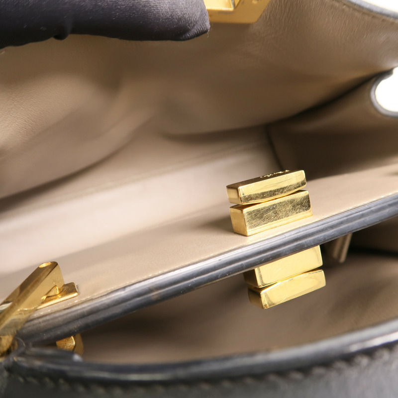 FENDI 牛皮皮革Peekaboo Small手挽肩背兩用袋-4