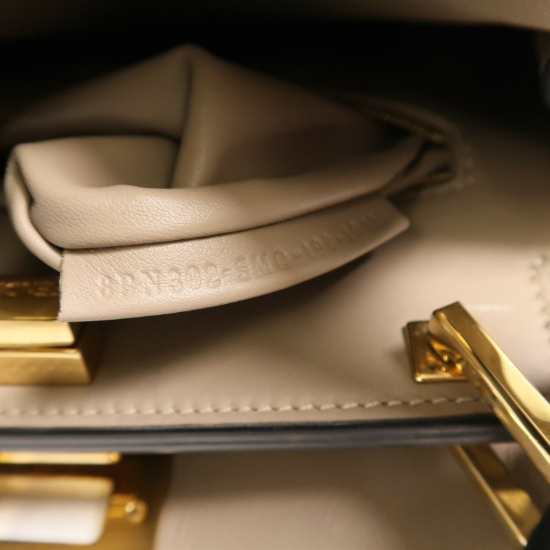 FENDI 牛皮皮革Peekaboo Small手挽肩背兩用袋-7