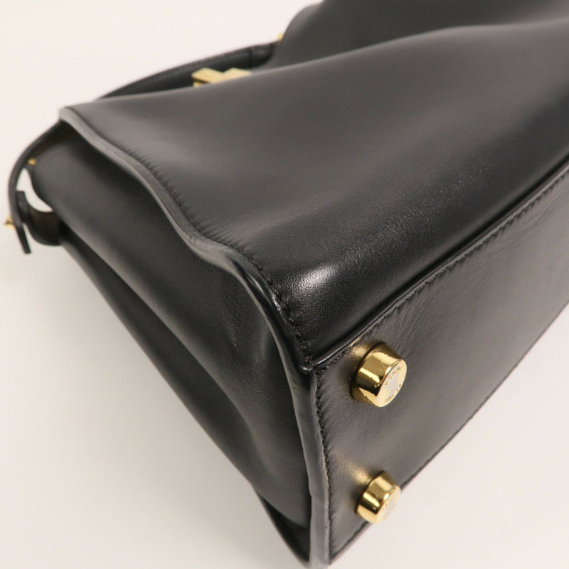 FENDI 牛皮皮革Peekaboo Small手挽肩背兩用袋-13