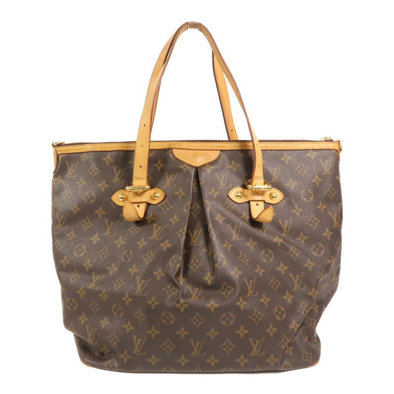 LOUIS VUITTON Monogram Palermo GM金扣手挽肩背兩用袋-1