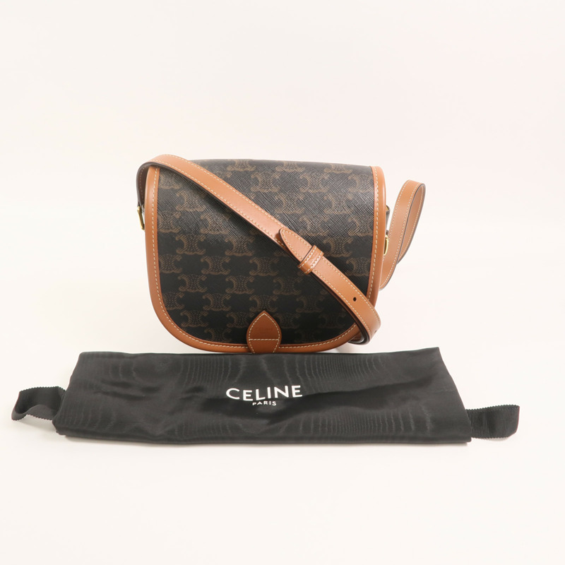 CELINE 塗層帆布Folco肩背袋-8