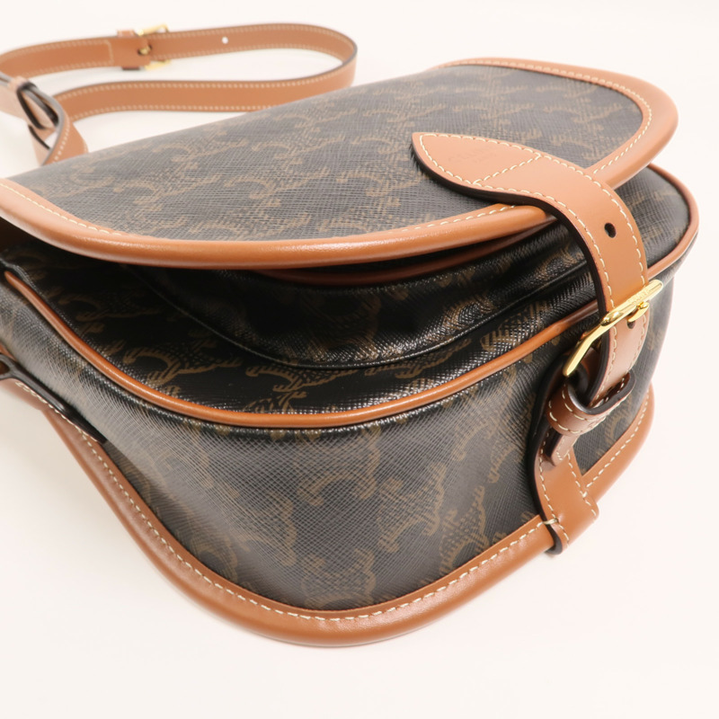 CELINE 塗層帆布Folco肩背袋-10