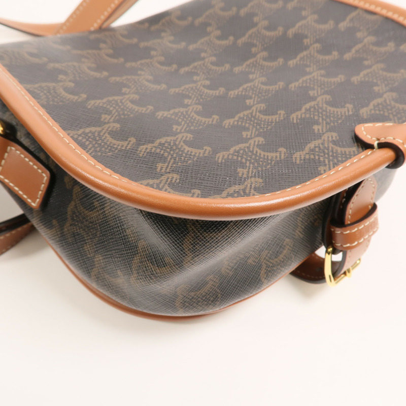 CELINE 塗層帆布Folco肩背袋-12