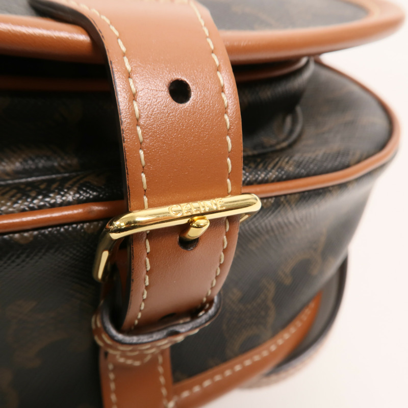 CELINE 塗層帆布Folco肩背袋-14