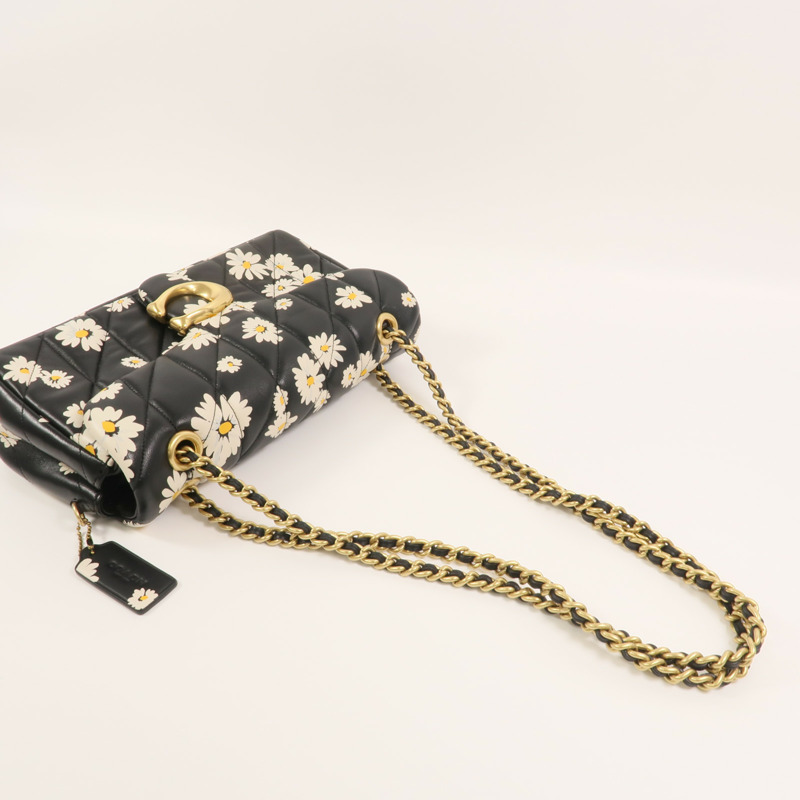 COACH 羊皮皮革Tabby 26鏈帶肩背袋-7