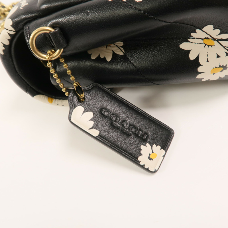 COACH 羊皮皮革Tabby 26鏈帶肩背袋-10