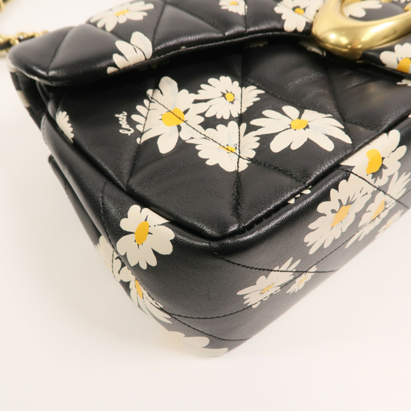 COACH 羊皮皮革Tabby 26鏈帶肩背袋-13