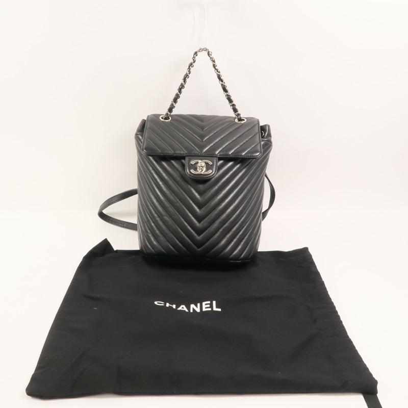 CHANEL 羊皮皮革Urban Spirit Backpack背包-9