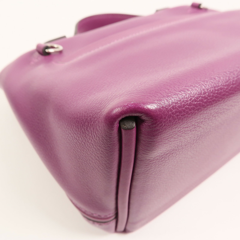 HERMES Evercolor皮革24/24 Mini手挽肩背兩用袋Anemone-14