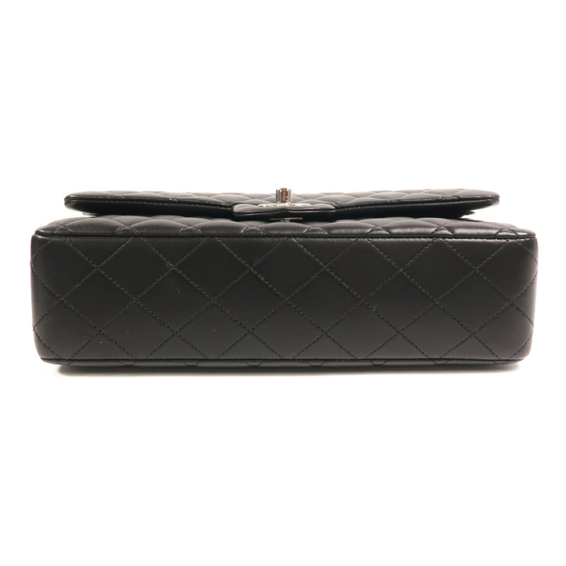 CHANEL 羊皮皮革Classic 25銀扣鏈帶肩背袋-3