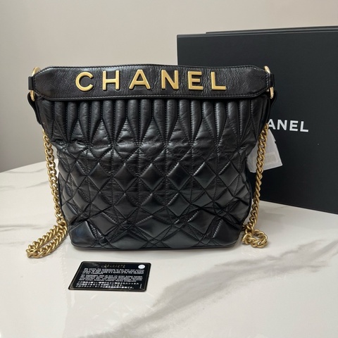 Chanel/香奈兒黑金鍊條包