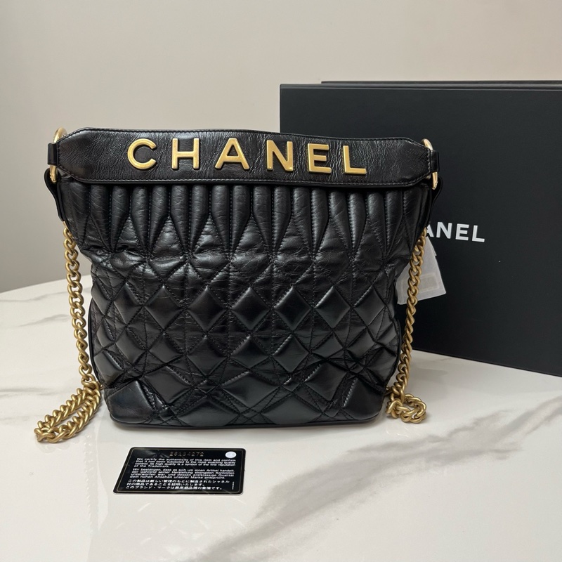 Chanel/香奈兒黑金鍊條包-1