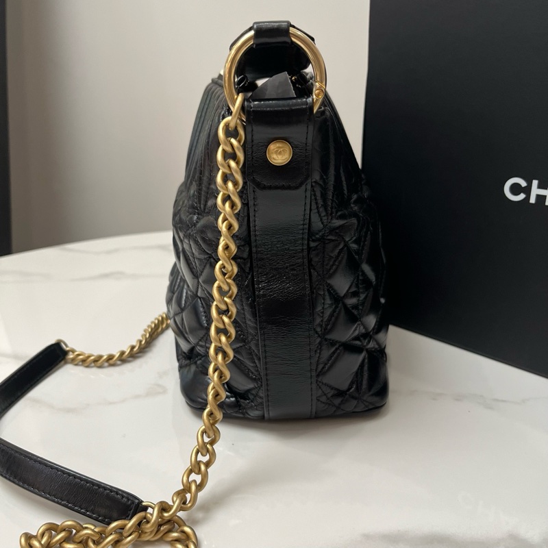 Chanel/香奈兒黑金鍊條包-3