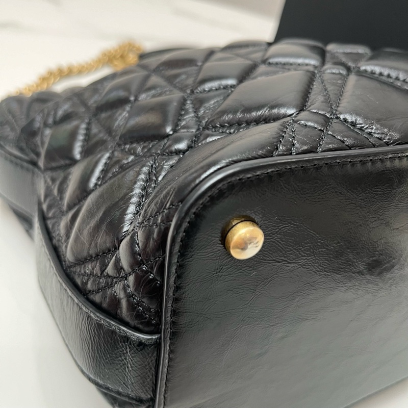 Chanel/香奈兒黑金鍊條包-6