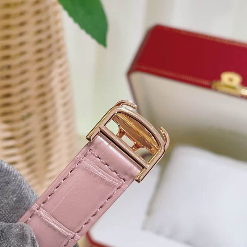 卡地亞倫敦WR000351玫瑰金原廠鑽石女表-3