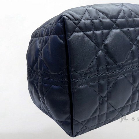 Y2024-DIOR Toujours黑籐格紋小牛皮大號手提包M2820-6