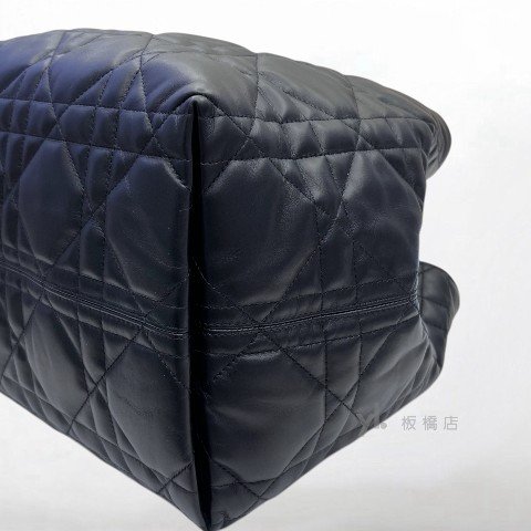 Y2024-DIOR Toujours黑籐格紋小牛皮大號手提包M2820-7